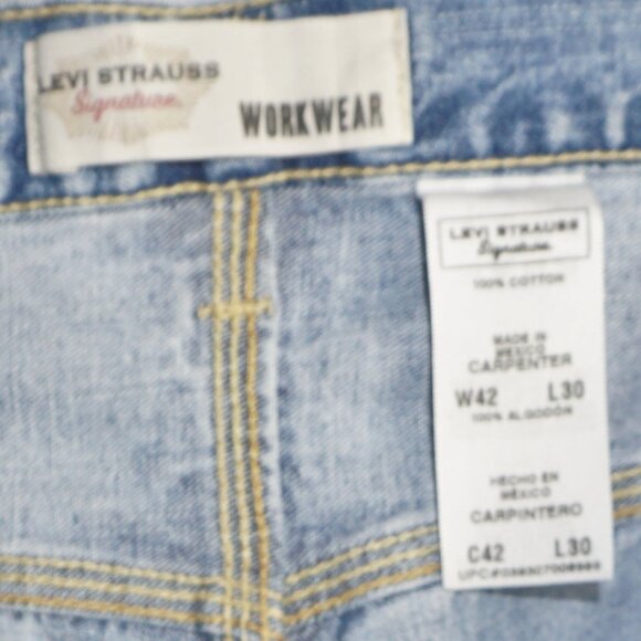 Levi's signature workwear carpenter pants men's 42X30 EUC - Picture 2 of 3